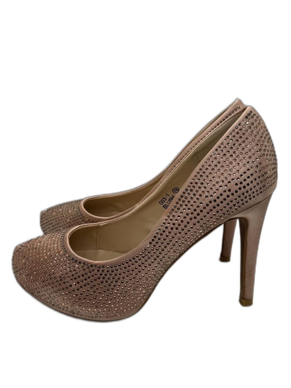 Ranne Stiletto Heels Pumps Rhinestone Embellished Round Toe  Size 7.5 - Picture 6 of 15
